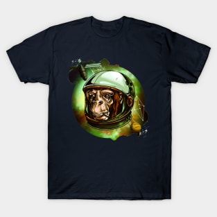 The Monkey in Space. For astronaut animal lovers and fun loving fashionistas. Get the space safari look. T-Shirt